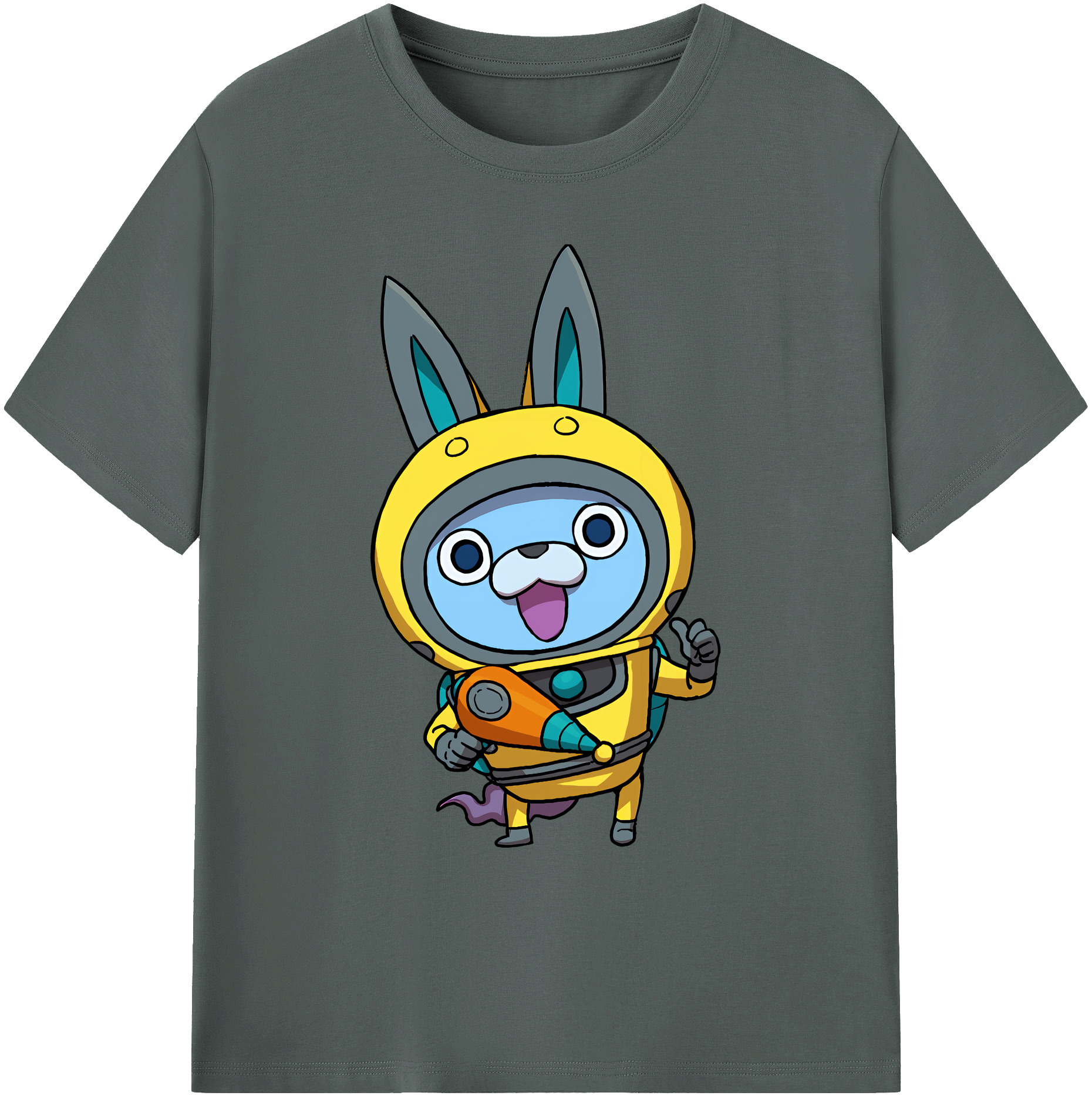 （画像用） 妖怪ウォッチ Yo-kai Watch 綿100％ メンズ半袖Tシャツ｜肌触りやわらか＆通気性